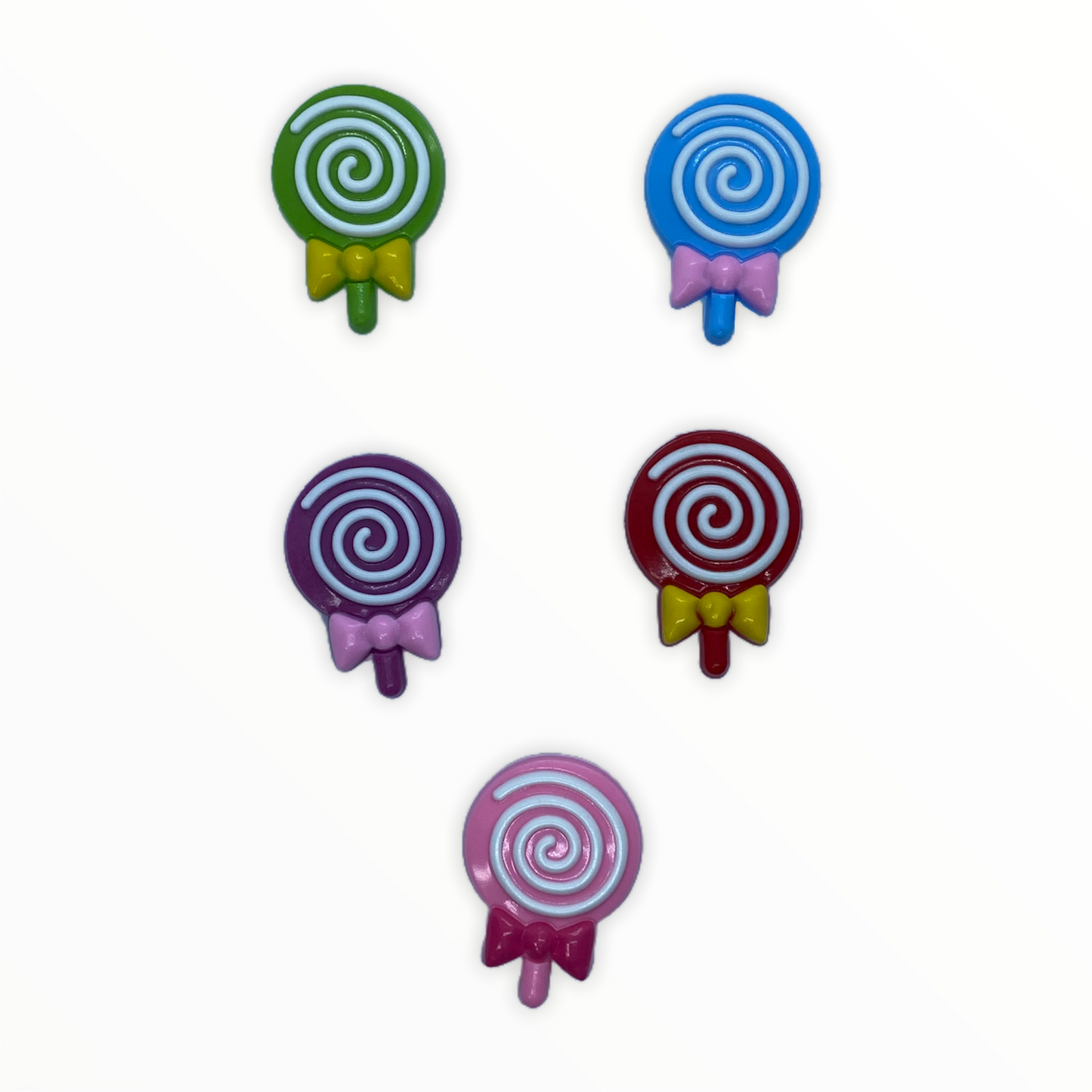 JENDORE 6 pcs Lot Bonbons Sucettes Bonbons Breloques De Chaussures pour Bracelets ou Sabots 002 