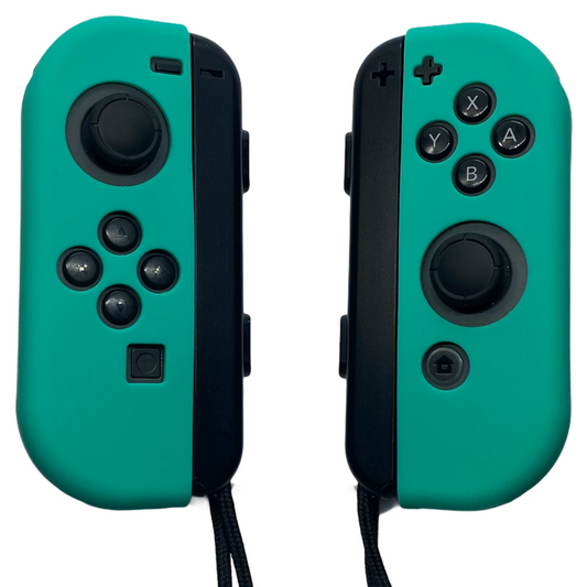 JenDore Fundas protectoras Joy-con de silicona verde azulado para Nintendo Switch
