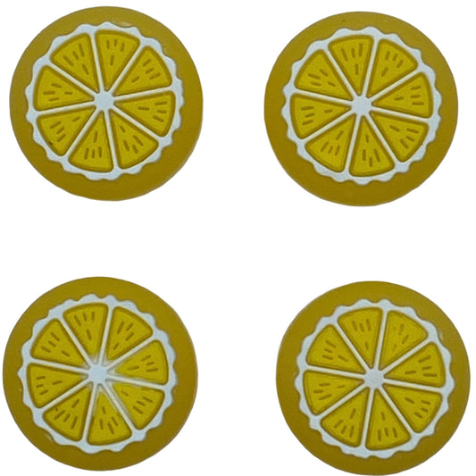 Jendore Jelly Yellow Fruit 4Pcs Capuchons de poignée en silicone pour Nintendo Switch