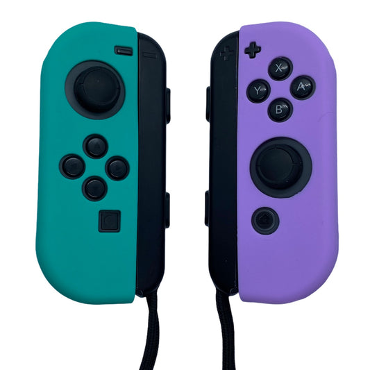 Jendore Sarcelle et Lavande Violet Silicone Nintendo Switch Joy-con Housses de protection