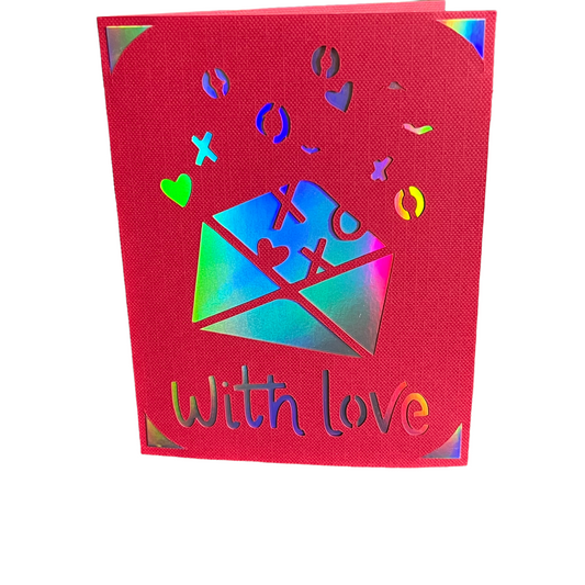 Avec amour Carte de vœux