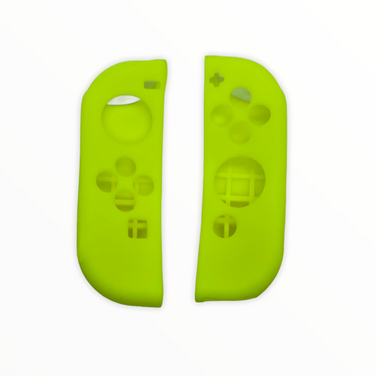 JenDore Fundas protectoras Joy-con de silicona amarillas neón para Nintendo Switch
